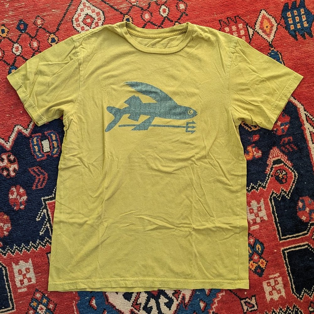 Patagonia Mens Flying Fish Organic T Shirt M Slim